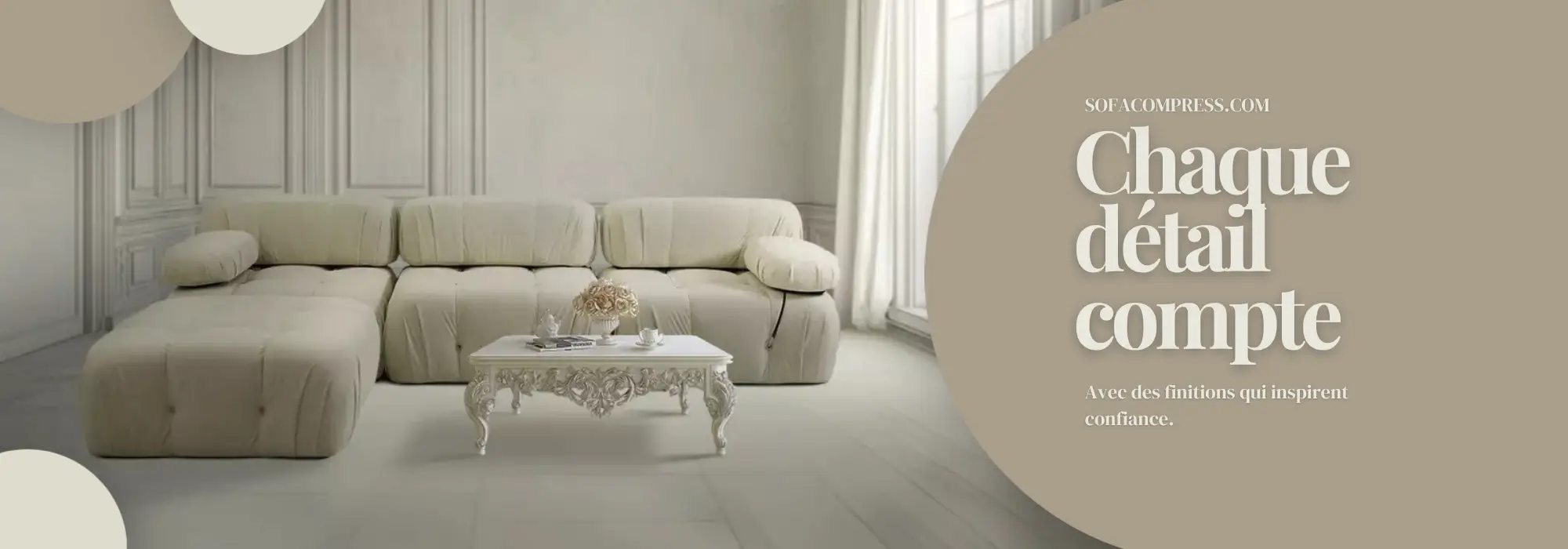 canapé moderne: c'est un canapé avec des détails élégants